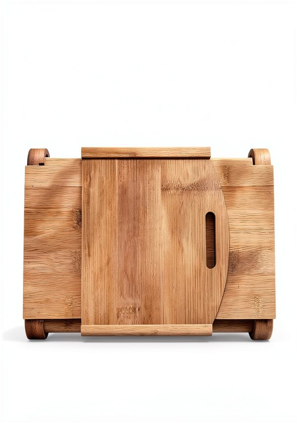 NiHome Bamboo Bread Slicer Stainless Steel Adjustable-6