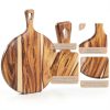 EVNSIX Acacia Wood Cutting Board Round Eco Friendly-1