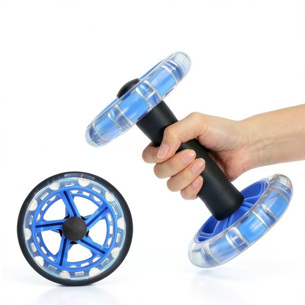 Kisangel Ab Roller Wheel PVC Dual Wheel Trainer-2