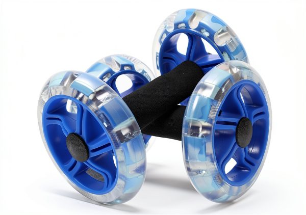 Kisangel Ab Roller Wheel PVC Dual Wheel Trainer-0