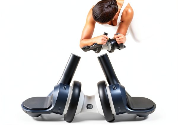 Ab Roller BETER Metal Dual Wheel for Home-0