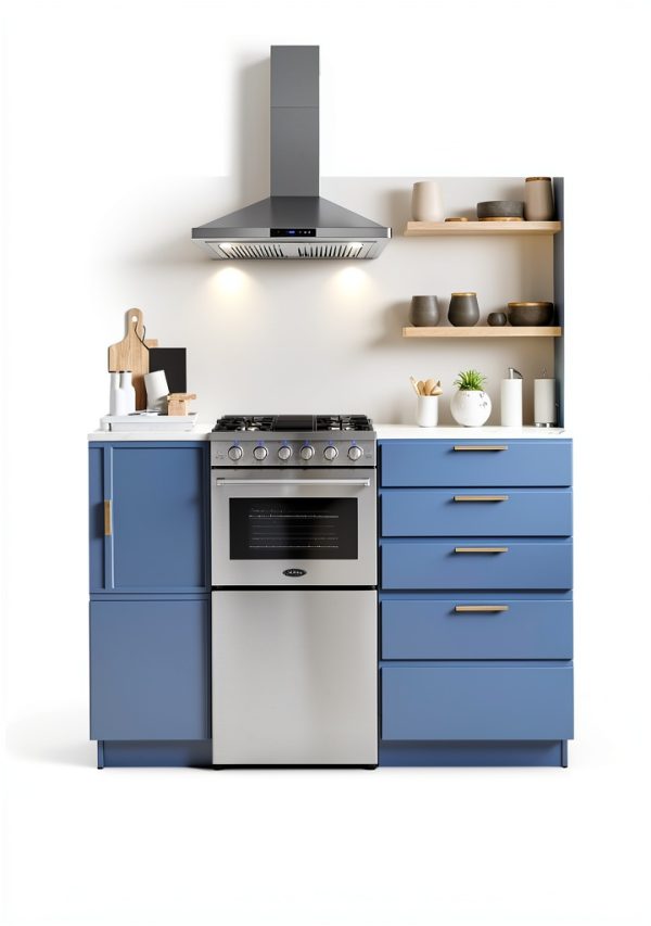 30 in. COSMO Lumin Island Range Hood 380 CFM Stainless Steel LED-3