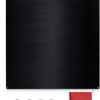 Stainless Steel Backsplash Range Hood Stove Backsplash Back Stainless Steel Sheet for Kitchen Wall Splatter Metal Wall Panels with Screws and Hanging Towel(Black,24×30 Inch)-0