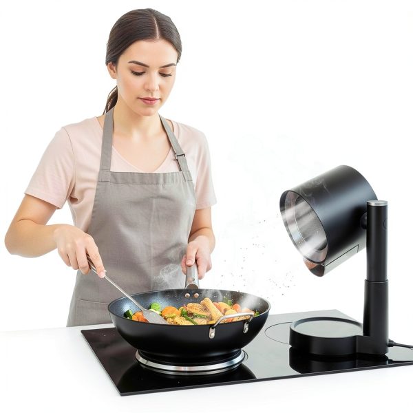 Portable Range Hood - Detachable Aluminum Grease Filter, 3 Speed Exhaust Fan for Indoor & Outdoor RV Cooking, Compact Kitchen Ventilation for BBQ, Grilling, and Stovetop Use-1