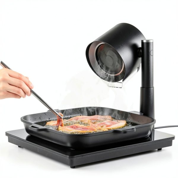 Portable Range Hood - Detachable Aluminum Grease Filter, 3 Speed Exhaust Fan for Indoor & Outdoor RV Cooking, Compact Kitchen Ventilation for BBQ, Grilling, and Stovetop Use-7