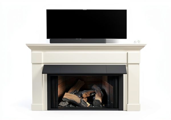 Black Adjustable Fireplace Hood for 28 to 48" Harmony Burners Fireplace Hood Heat Shield （Patent Applied）-6