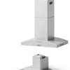 30 in. COSMO Lumin Island Range Hood 380 CFM Stainless Steel LED-4