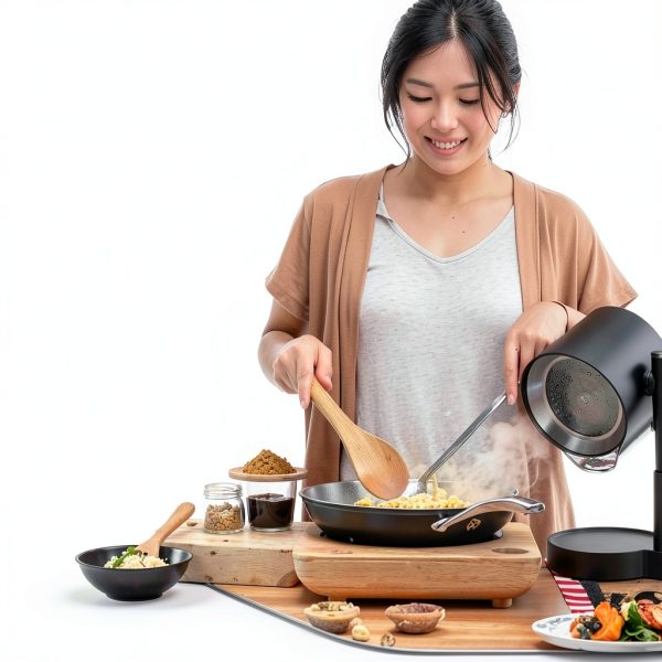 Portable Range Hood - Detachable Aluminum Grease Filter, 3 Speed Exhaust Fan for Indoor & Outdoor RV Cooking, Compact Kitchen Ventilation for BBQ, Grilling, and Stovetop Use-6