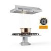 Empava Ductless Under Cabinet Range Hood 30 Inch, Convertible Ducted (Rear/Top Vent), 300 CFM, Push Button Plug in, Stainless Steel-1