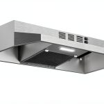 Range Hood 30 inch Under Cabinet, Stainless Steel Kitchen Vent Hood 280CFM, Built-in Kitchen Stove Hood w/Rocker Button Control, Ducted/Ductless Convertible Duct, 2 Speeds Fan, Bright LED Light-0